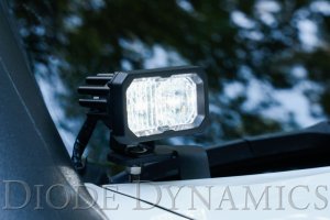 Toyota Tacoma LED Light Pods - Diode Dynamics - Stage Series 2in - Sport Yellow - `16-`23